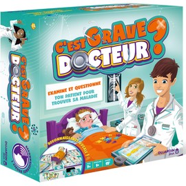 Dujardin - Is it Serious Doctor? - Board Game - Examines and Questions the Patient - Played alone or with the family - From 1 player - For children from 7 years old