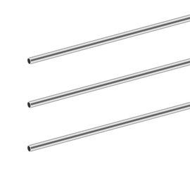 iMeistek 304 Stainless Steel Pipes, 10mm OD 0.8mm Wall Thickness, 300mm Length, Seamless Stainless Steel Pipe for Industry, Machinery, DIY, Crafts (Pack of 3)