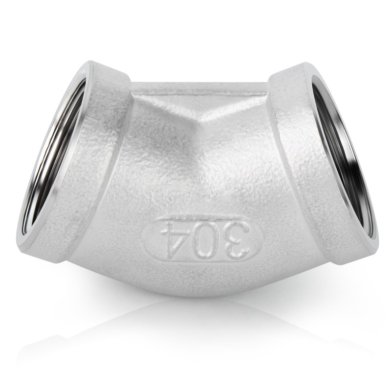 ERGAOBOY 2 Pcs 304 Stainless Steel 45 Degree Elbow, 1/4"