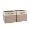 RiverRidge Kids 2pc 10.5in Two-Tone Folding Storage Bin Set -