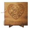 Memory Book for Funeral - Cover Made from Wood with