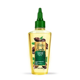Vatika Naturals Curls Vitamin Castor Hair Oil, 100 ml, Hair Oil for Curls, Prevent Split Ends, Boost Hair Growth, Nourishes & Conditions Hair & Dandruff control, Castor Seed Oil