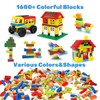 1600 PCS Building Bricks Set, Classic Bulk Building Blocks Compatible