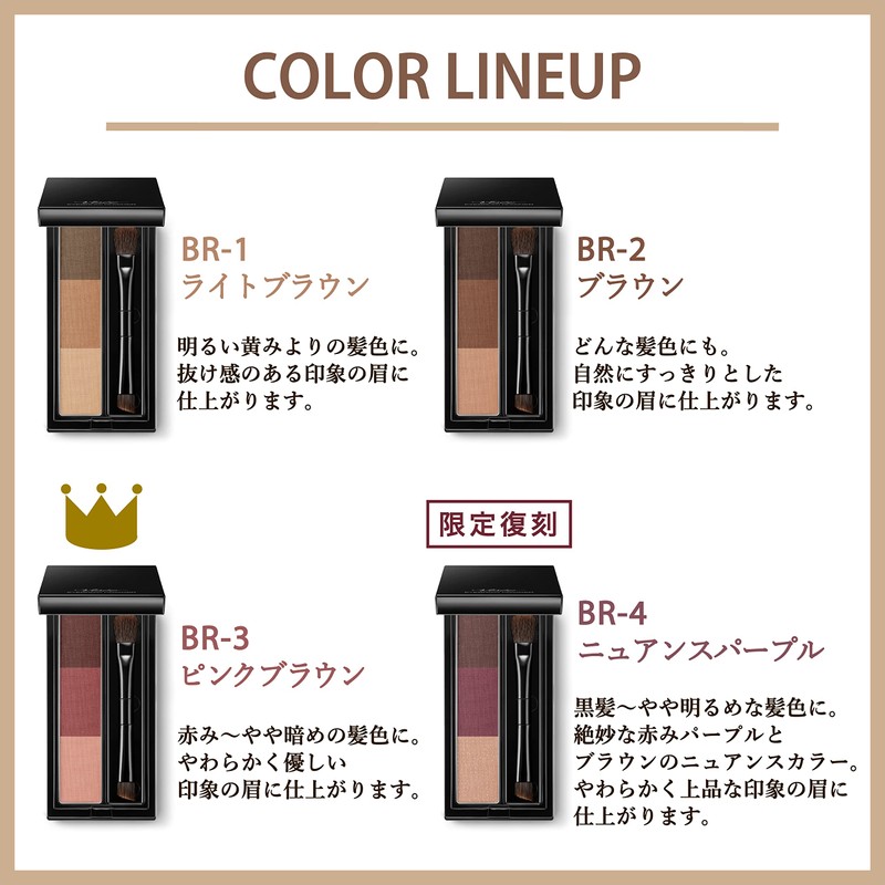 Visee Visee Riche Eyebrow Powder, Unscented, BR-2, Brown, 3 Gram