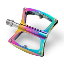 ROCKBROS Mountain Bike Pedals 9/16" MTB Pedals Aluminum Road Bike Pedals Sealed Bearing Bicycle Lightweight Platform Flat Pedals for BMX MTB