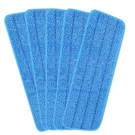 16.5 inch Reusable Mop Pads Microfiber Spray Mop Replacement Heads for Wet/Dry Mops Compatible with Bona Floor Care System (5 Pack)