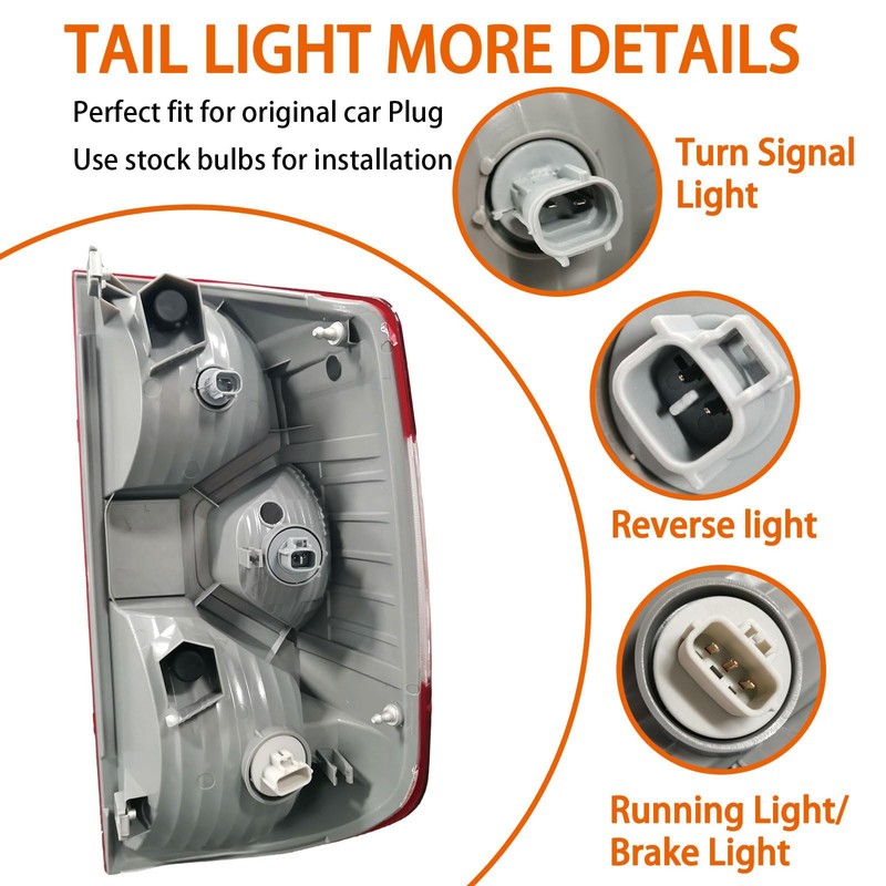 teilando Left Driver side Tail Light Assembly For 2014-2021 Toyota