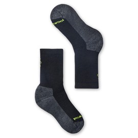 Smartwool Kids' Hike Full Cushion Merino Wool Crew Socks Black, Large