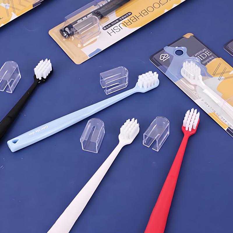 FWCXKK 4PCS Ultra Soft Silk Toothbrush for Adults Extra Soft