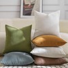 Mandioo Pack of 2 Chenille Throw Pillow Covers Elegant Design