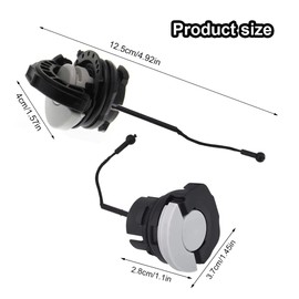 YPLonon Fuel Cap & Oil Tank Cap 1 Large + 1 Small 2 Sizes Chainsaw Replacement Fuel Tank Cap Oil Cap Petrol Tank Cap and Oil Tank Cap Fuel Cap with O-Ring for STIHL Chainsaw Chainsaw