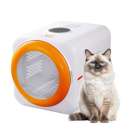 PawGalaxy 30 Million Negative Ions & Multi-Function Pet Dryer Box with LED Light, 360° Circulation Wind, Touch Screen Temperature Control, Safe Design for Cat and Small Dog