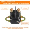 HUAREW 435-700 12V Starter Solenoid Relay Switch Replacement 3 Terminals