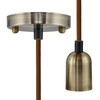 SEGULA Pendelleuchte LED E27 Pendelleuchte Miami Rose-Nickel 50569 Rose, Nickel