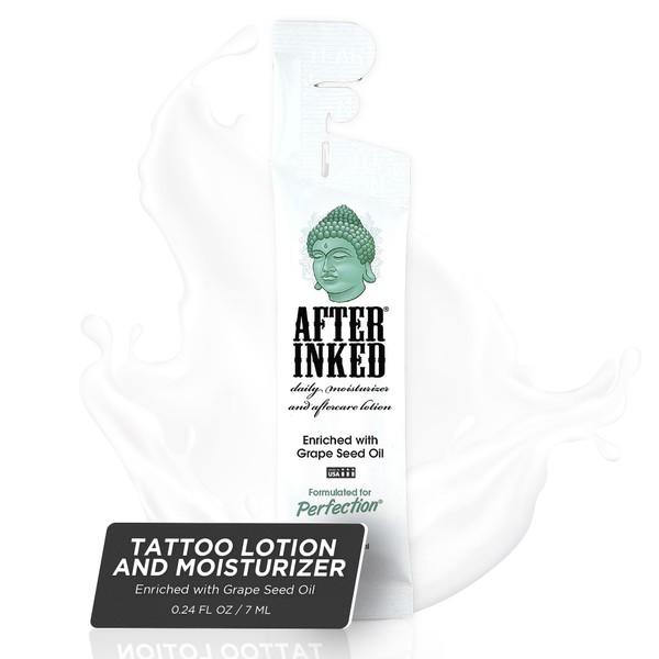 Vegan Tattoo Aftercare Lotion by After Inked. Best for new
