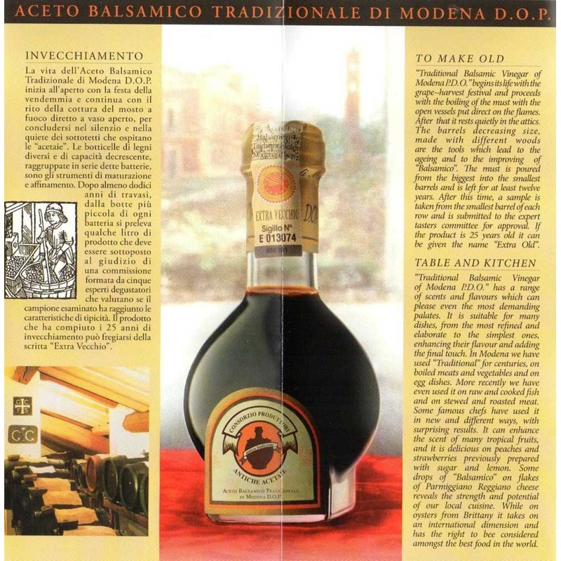 Traditional Balsamic Vinegar of Modena PDO 12 years old, 3.4