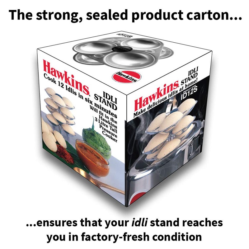 Hawkins G05 Mini Idli Stand for Pressure Cooker, Mettalic Small