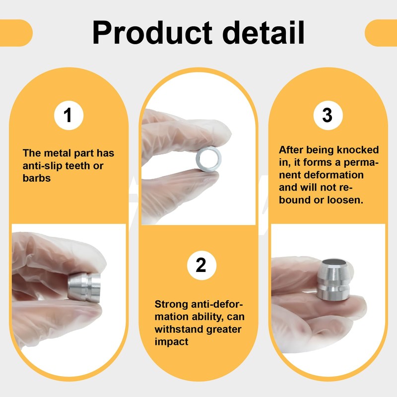 FiLwW 20pcs Round Axe Handle Wedge Set, Multiple Sizes Metal