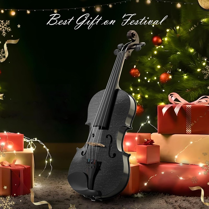 4/4 Beginner Violin Kit for Adults, Complete Full Size Violin