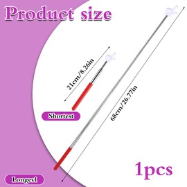 DIVINA VITAE Extendable Pointer Stick, Retractable Classroom, Telescopic Teacher Pointer, Finger Pointing Stick, Stainless Steel Children's Extendable Pointer Stick for Classroom, Personal Interaction