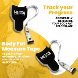 Body Tape Measure - (Pack of 2) Tape Measure for Body and Fat Percentage Check, (Inch and cm) Retractable Tape Measure for Accurate Body Fat Calculation for Calculating Fitness Body Dimensions