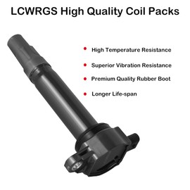 6PCS Ignition Coil Packs Fits for 2.7L 3.5L 4.0L V6 Chrysler 300 Town Country Sebring Pacifica Dodge Nitro Charger Avenger Grand Caravan Challenger 2006 2007 2008 2009 2010 OE# 4606869AA UF502