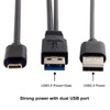 cablecc Type-C USB-C to USB 3.0 Male & USB 2.0