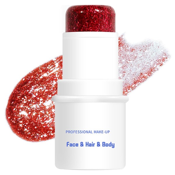Body Glitter Stick, Face Glitter Stick for Body/Lip/Hair/Eyes, Sparkling Sequins