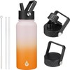 BJPKPK Botellas de Agua Aisladas de Acero Inoxidable 32 onz