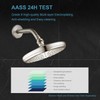 OFFO Shower Head Swivel Ball Adapter, Brushed Nickel All Metal