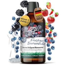NORDHOLZ Sauna Infusion [54 Varieties 15 ml, 100 ml, 250 ml] - Sauna Infusion for Intensive and Relaxing - Sauna Accessories (#3 Frosty Berry Dream, 100 ml)