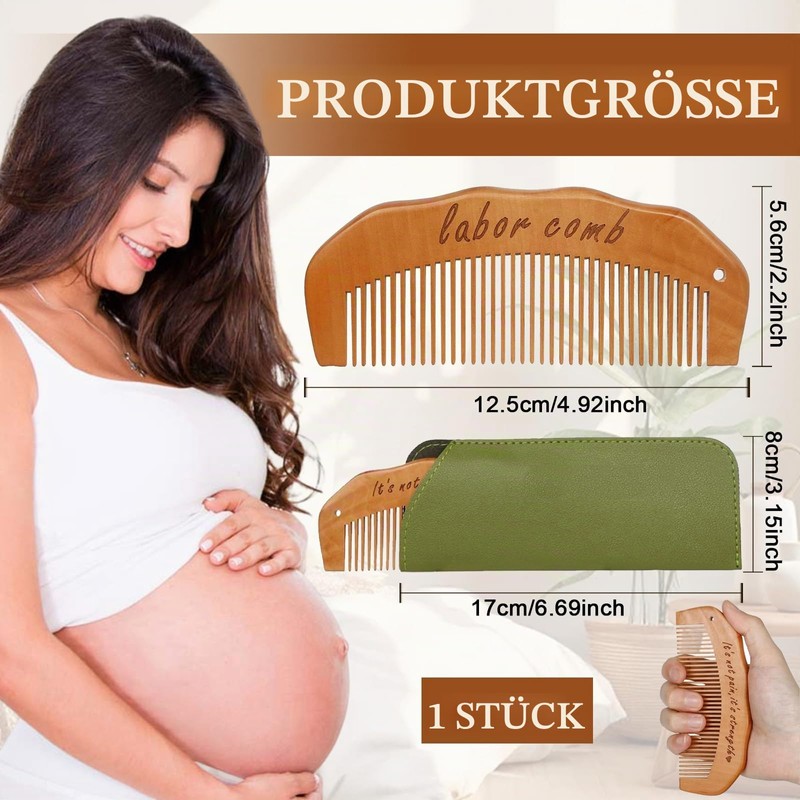 YAOYYG Birth Comb, Wooden Comb, Pregnancy Gift