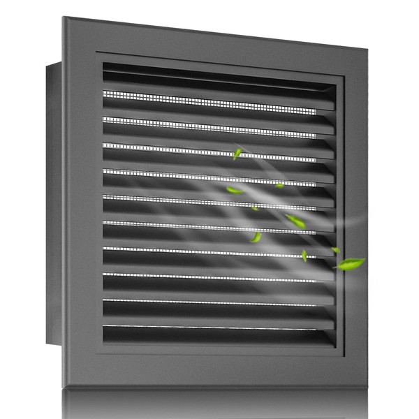 Zepoty 12” X 12” Aluminum Alloy Gable Vent, Never Rust