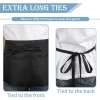 Peasug 3 Pack Server Apron Black Waitress Apron with 3