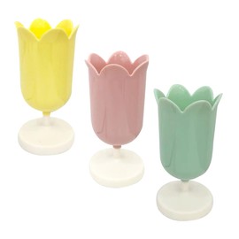 STOBAZA 3pcs Flower Shaped Brush Holder Makeup Brush Organiser Decorative Cosmetic Organizer