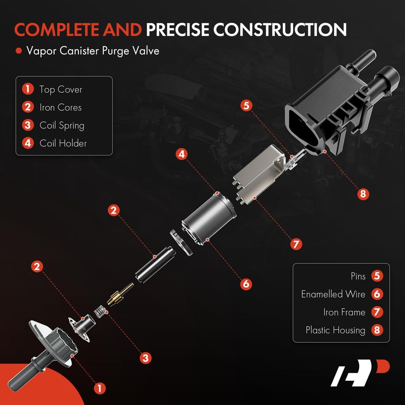 A-Premium Vapor Canister Purge Solenoid Valve Compatible with Honda Civic
