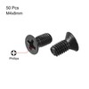 sourcing map Pack of 50 Phillips Flat Head Screws M4