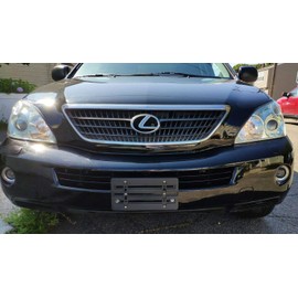 3 Front Bumper License Plate Tag Holder Mount Mounting Relocator Adapter Kit Bracket for Lexus (All Models) Quantity Discount(9.95$ to 6.50$) (Each with 2 Screws + 4 Bolts & 4 Built in Nuts) (3)