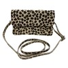 Jeamis Suede Shoulder Bag Leopard Suede Bag Crossbody Clutch Leather