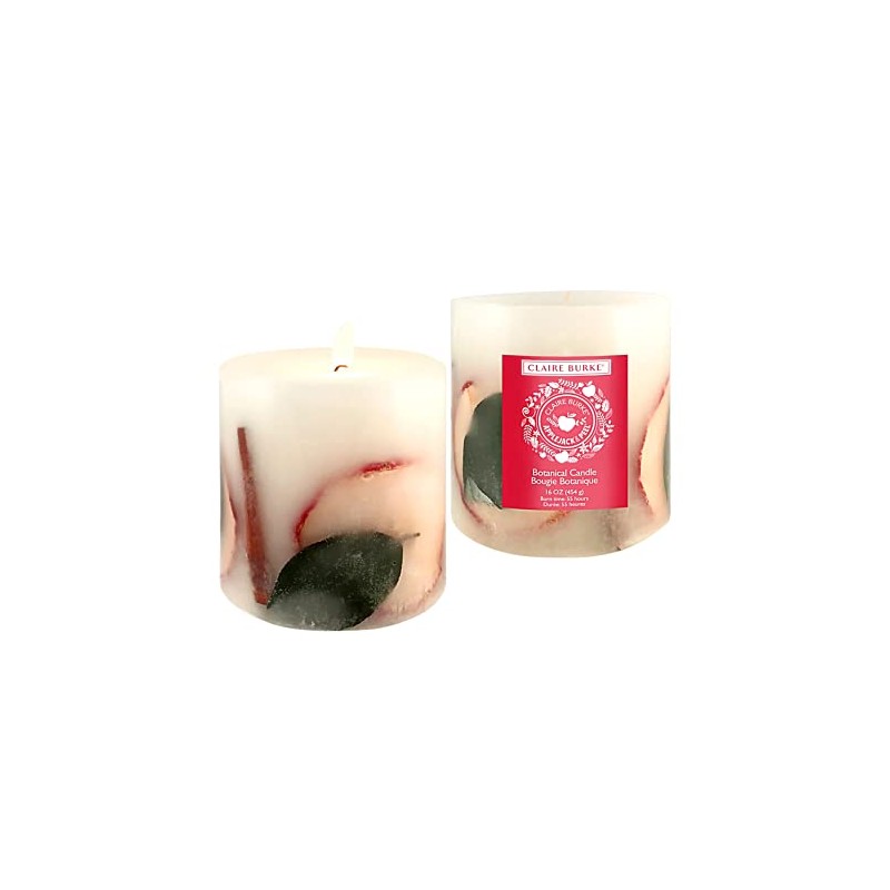Claire Burke Decorative Botanical Candle, Applejack & Peel Scent 18