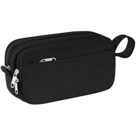 Large Corduroy Pencil Pouch for Teen Students, Aesthetic Stationery Pen Case for Back to School
