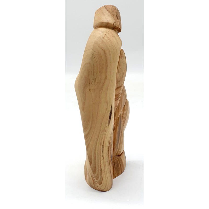 Zuluf Olive Wood Holy Family Nativity 6.3" - Hand Carved