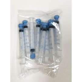 Easy Glide 3ml 3cc Oral Syringe Caps Included, 100 Count