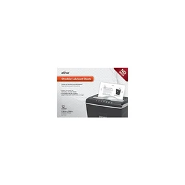 Ativa™ Shredder Lubricant Sheets, Pack of 12