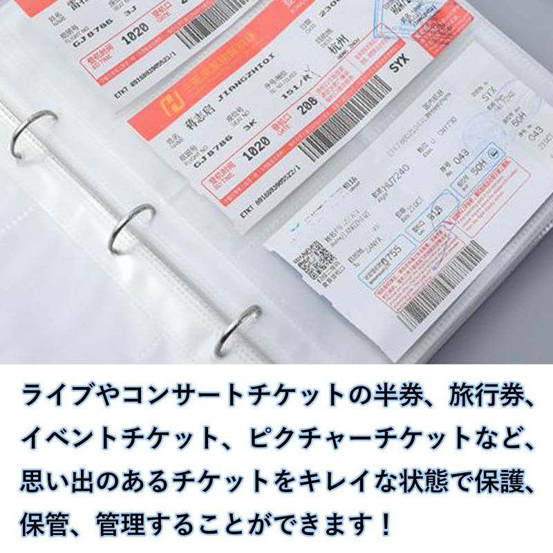 Anopono Ticket Storage File, Ticket Storage Holder, Large Capacity, Holds