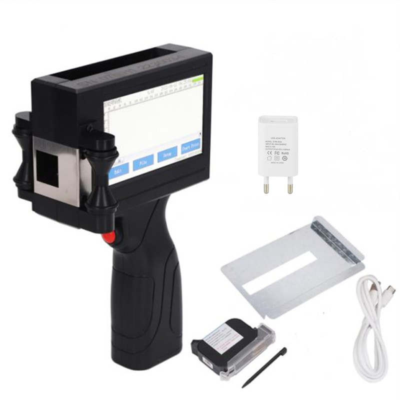 Handheld Inkjet Printer, Portable Intelligent Handheld Printer with LED Touch