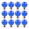BNYZWOT 12 PCS Crystal Cabinet Knobs Round Glass Bubbles Knobs
