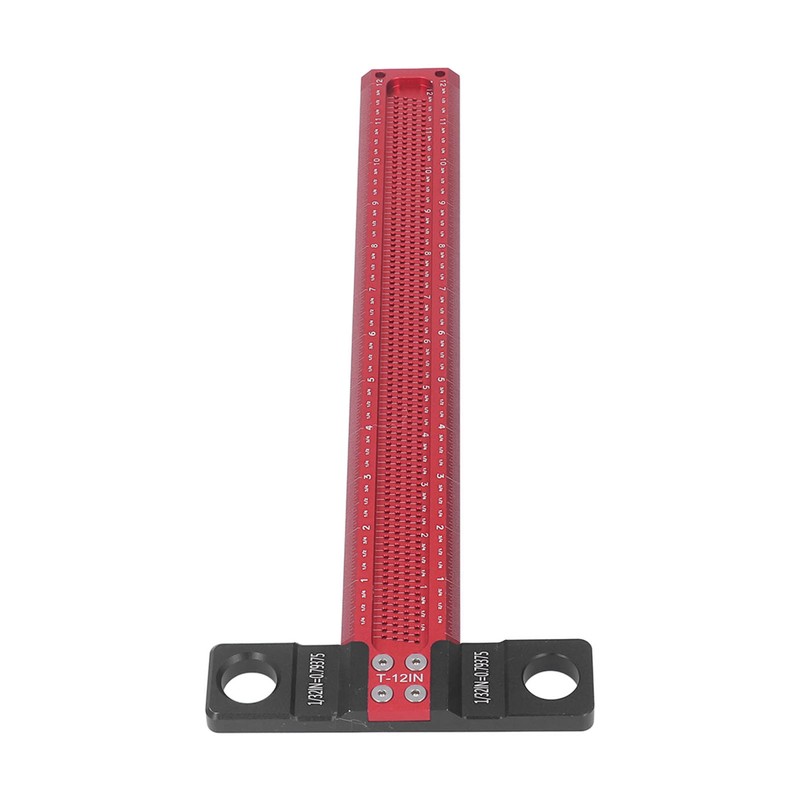 Woodworking Scriber T Square Ruler Metric Aluminum Alloy for Carpenter