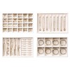 Velvet Jewelry Drawer Organizer Trays, 4-Layer, Beige