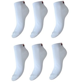 Fila F9300, Unisex Adult Socks, White, 43/46, (3 Pairs)